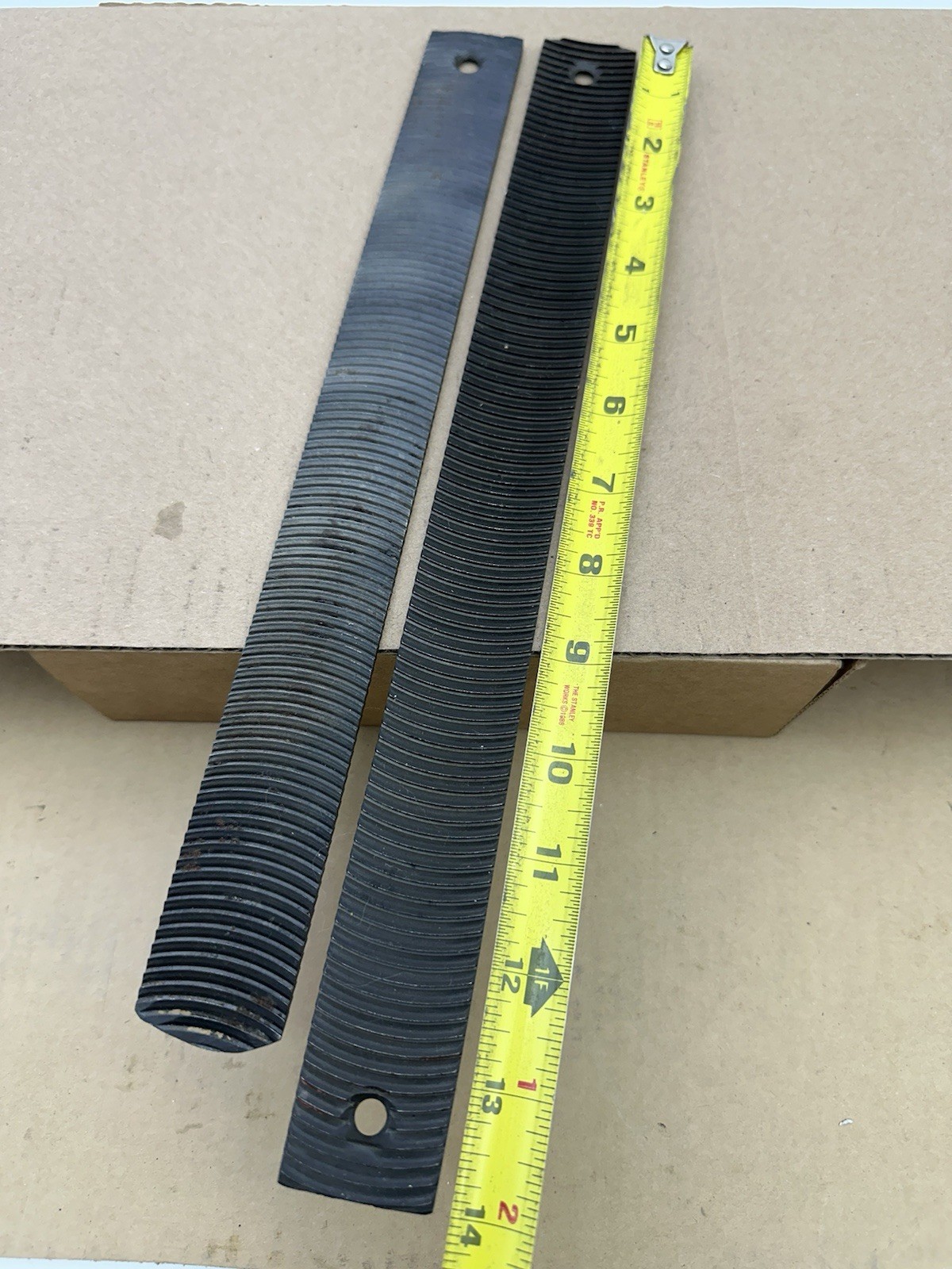 2 Auto Body File Double Hole Middle Tooth Convex File Bodywork Panel Tool 14”