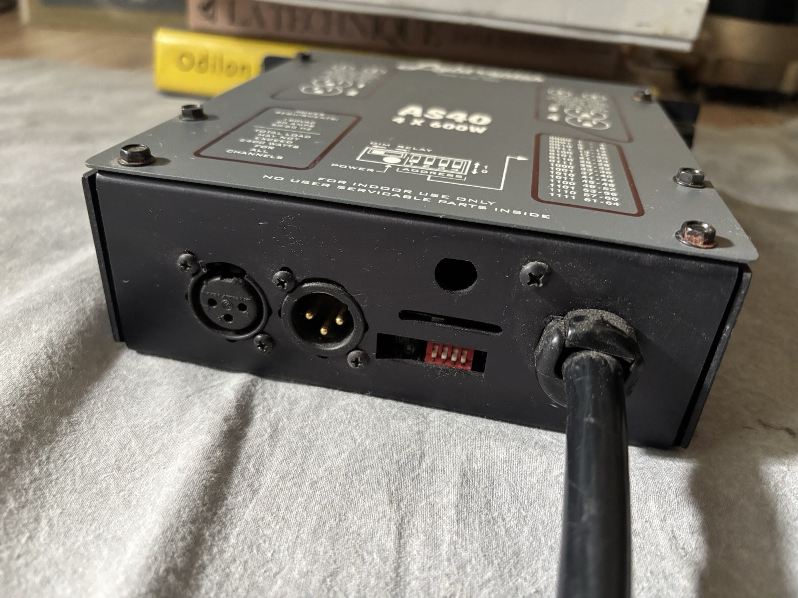 Lightronics AS-40D 4-Channel Portable Dimmer with DMX, 600W per Channel