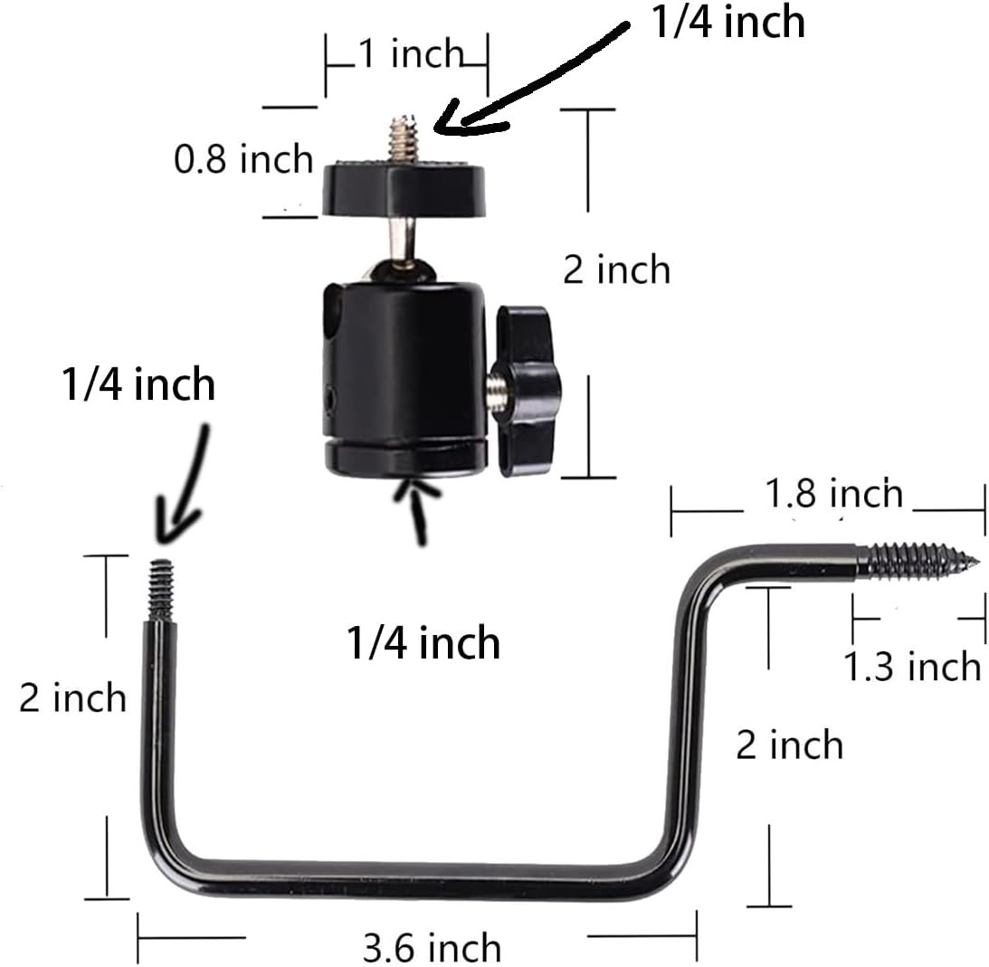 Trail Camera Mount Game Camera Mount Trail Camera Mounts Screw in Tree 4 Pieces