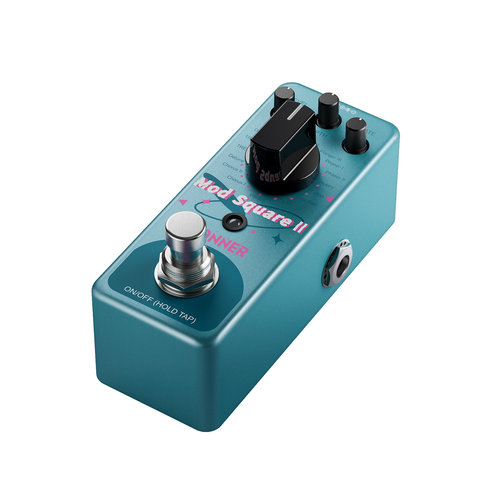 Donner Mod Square II Modulation Multi-Effects Pedal 16 Effect Phaser Flanger Wah