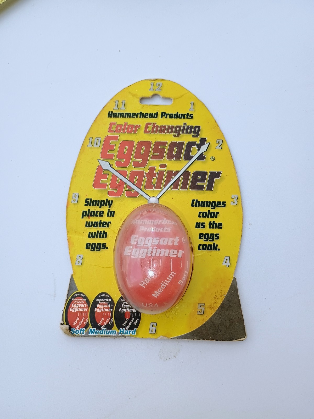 Vintage Eggsact Eggtimer Egg Timer Tool Color Changing Made in USA NEW SEALED
