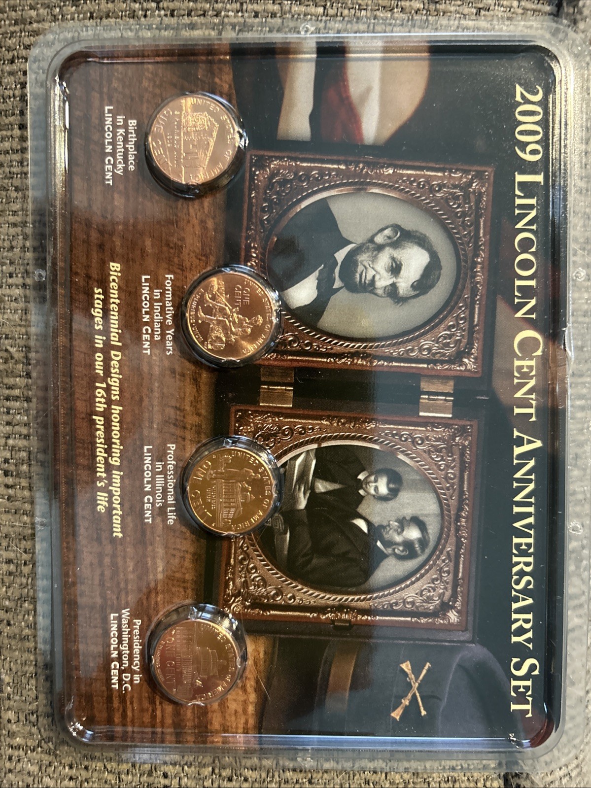 2009 Ultimate Lincoln Anniversary Cents Presidency 4 Coin Set