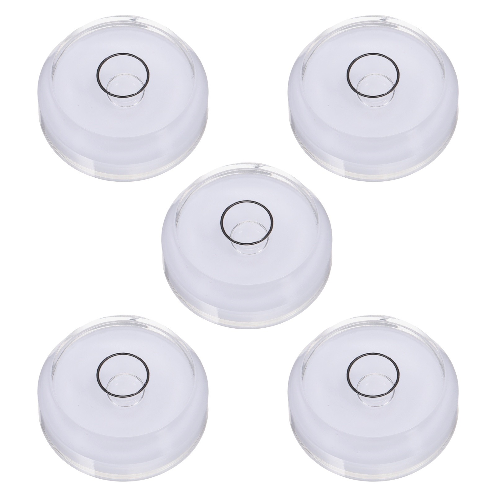 5pcs Round Bubble Level 30x10mm Mini Circular Bullseye Spirit Levels Blue