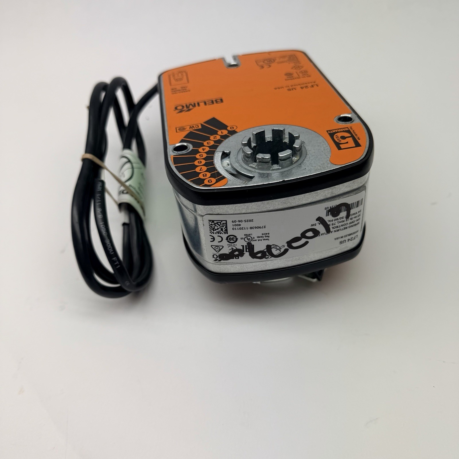 Belimo LF24 US Spring Return Damper Actuator, 24VAC/DC