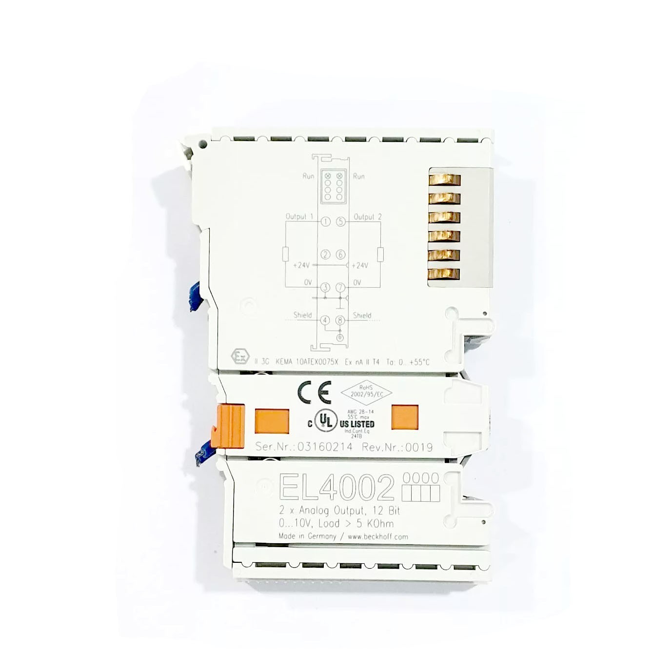 BECKHOFF EL4002 Analog Output Module 2-channel 0…10 V New✦KD