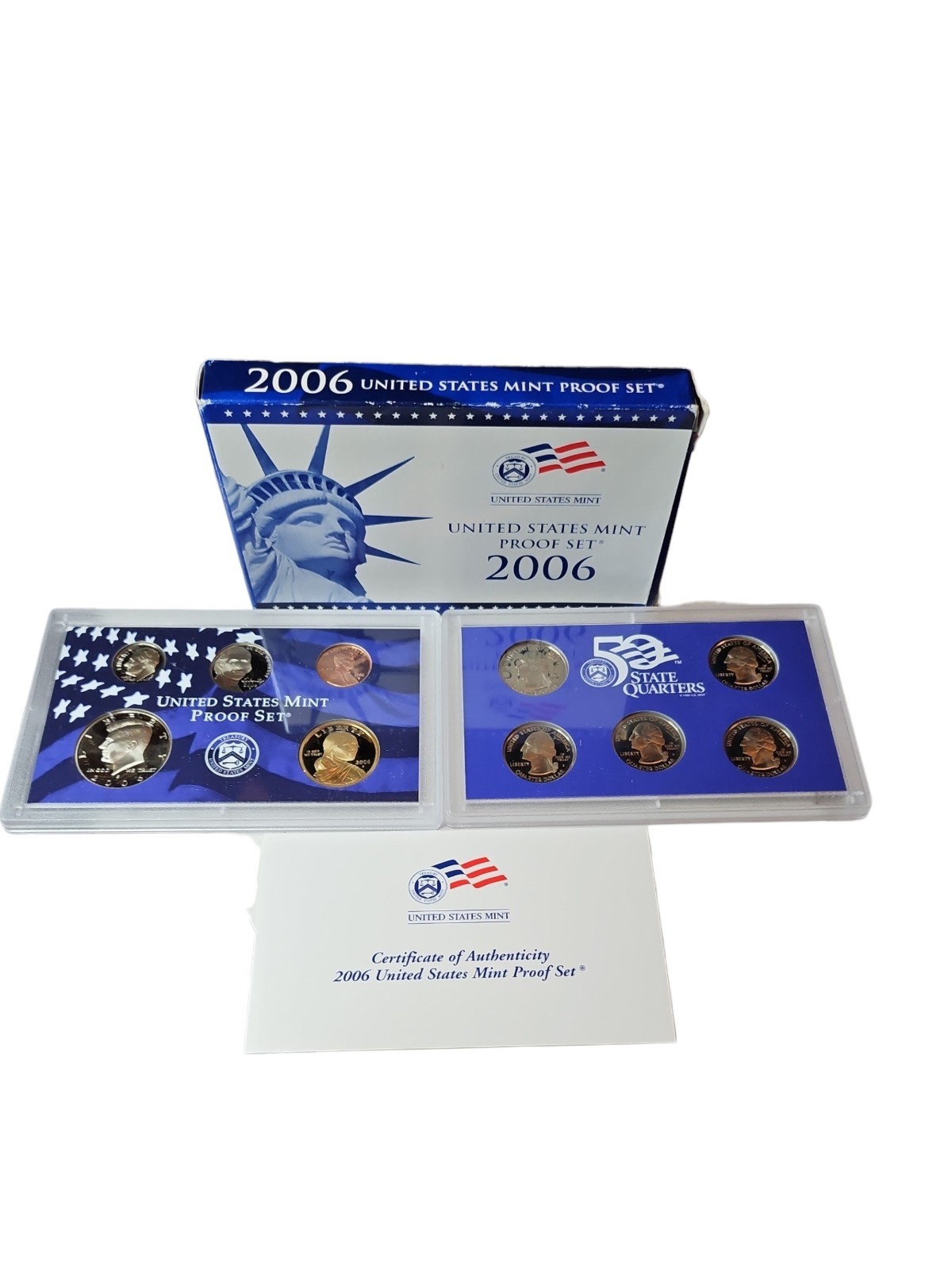 2006United States Proof Set 10 Coins Certificate of Authenticity
