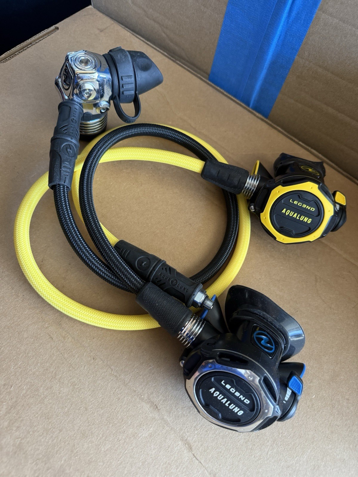 AquaLung Legend Regulator Set DIN w/ Legend Octopus  - Brand New