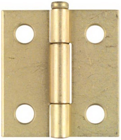 National Hardware 1-1/2 in. L Brass-Plated Door Hinge 2 pk (Pack of 5)