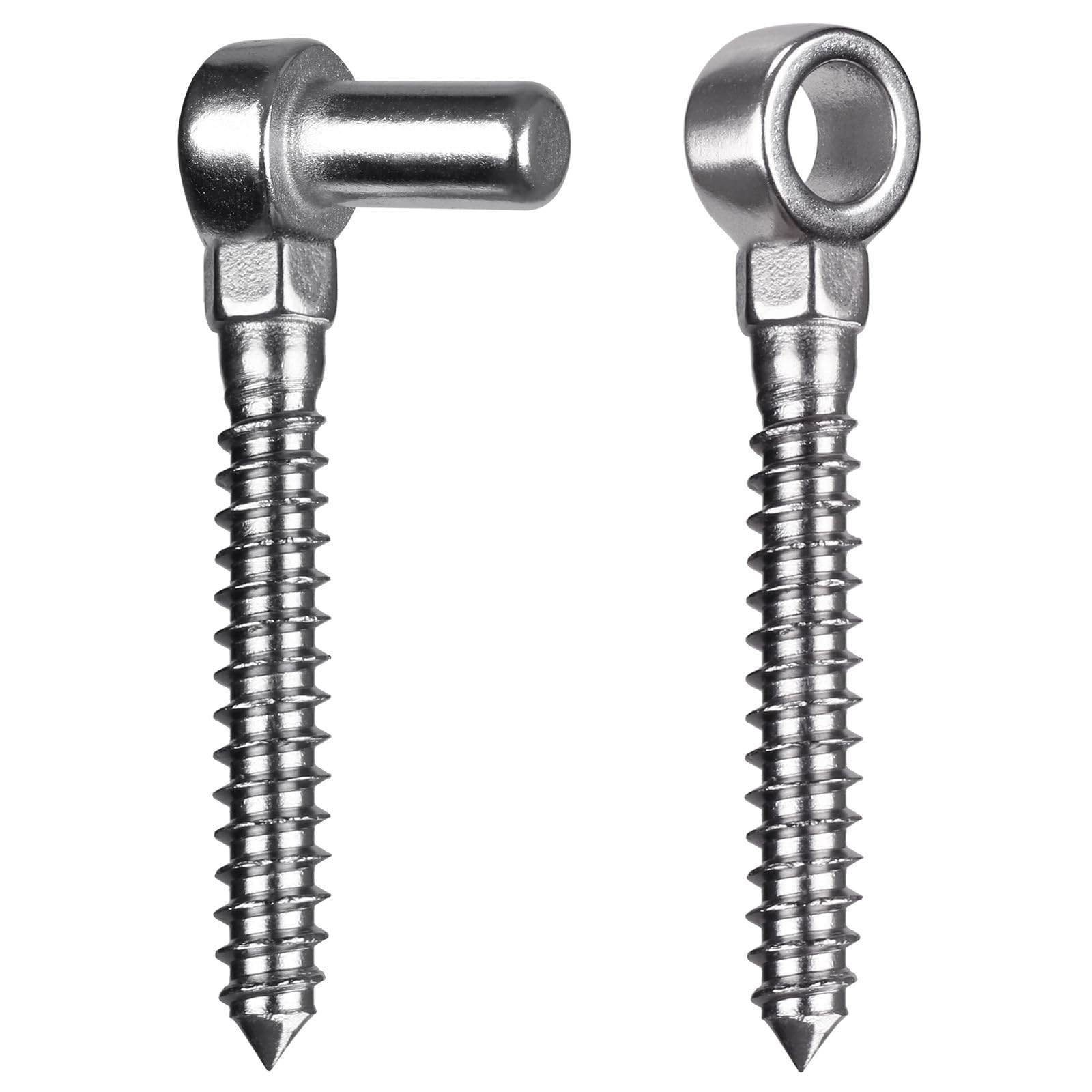 Gate Hinges, 304 Stainless Steel Wood Gate Hinge, M12 Hook and Eye Hinges, Parti
