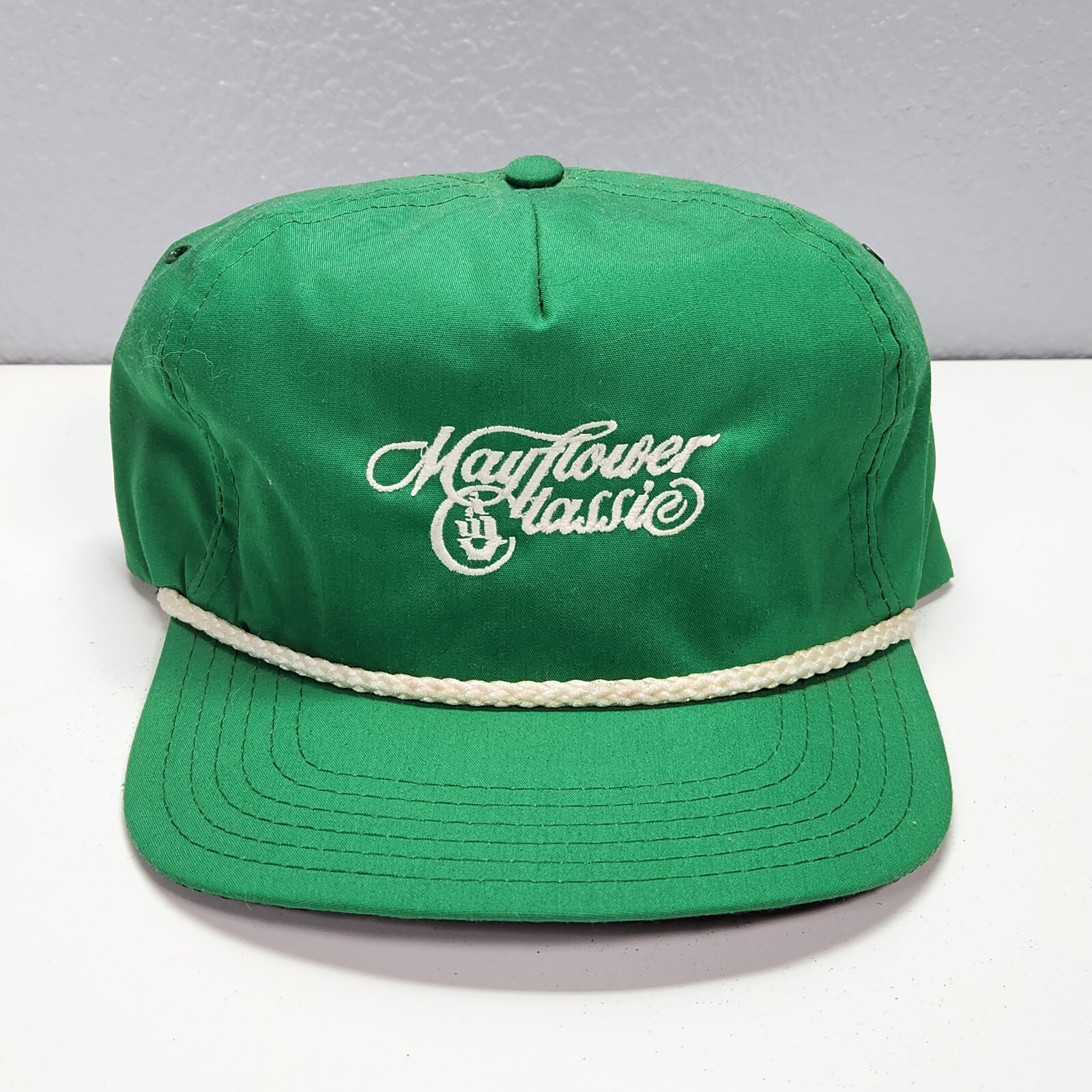 Green Vintage Mayflower Classic Golf Hat Snapback, See details