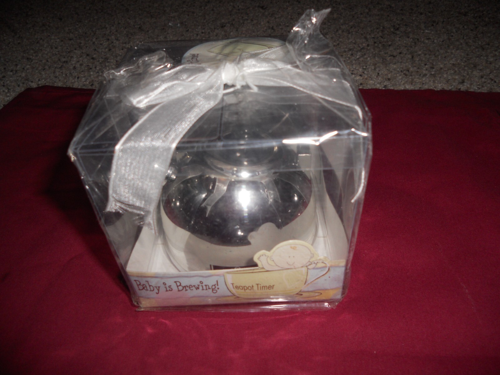Kate Aspen 2010 Baby is Brewing Teapot Kitchen Timer NEW