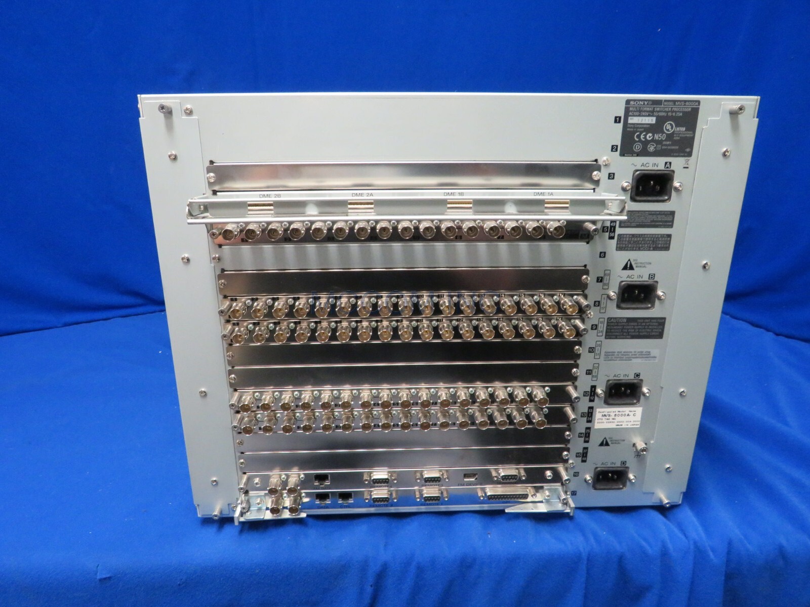 Sony MVS-8000A Multi-Format Switcher Processor Frame Only READ AD