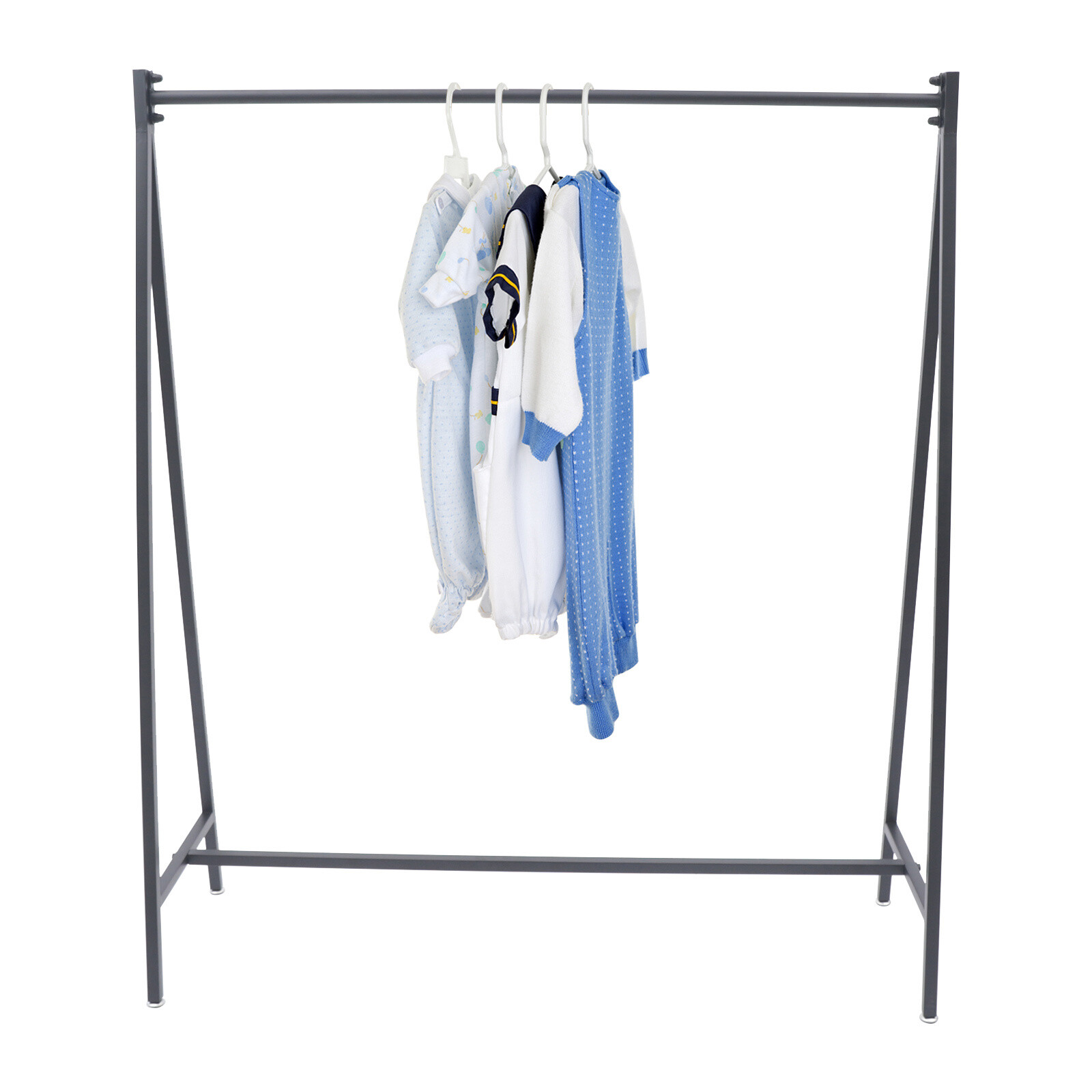 Black Metal Clothes Rack Garment Hanger Clothes Display Stand For Clothing Store