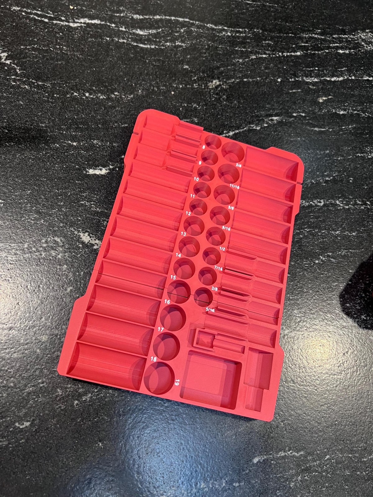 Milwaukee Compatable 3/8in 43PC Impact Socket Packout Insert Tray