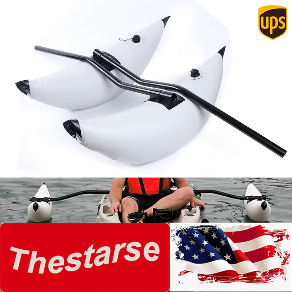 2x PVC Inflatable Outrigger Kayak Canoe Fishing Boat Float Tube Stabilizer Kit