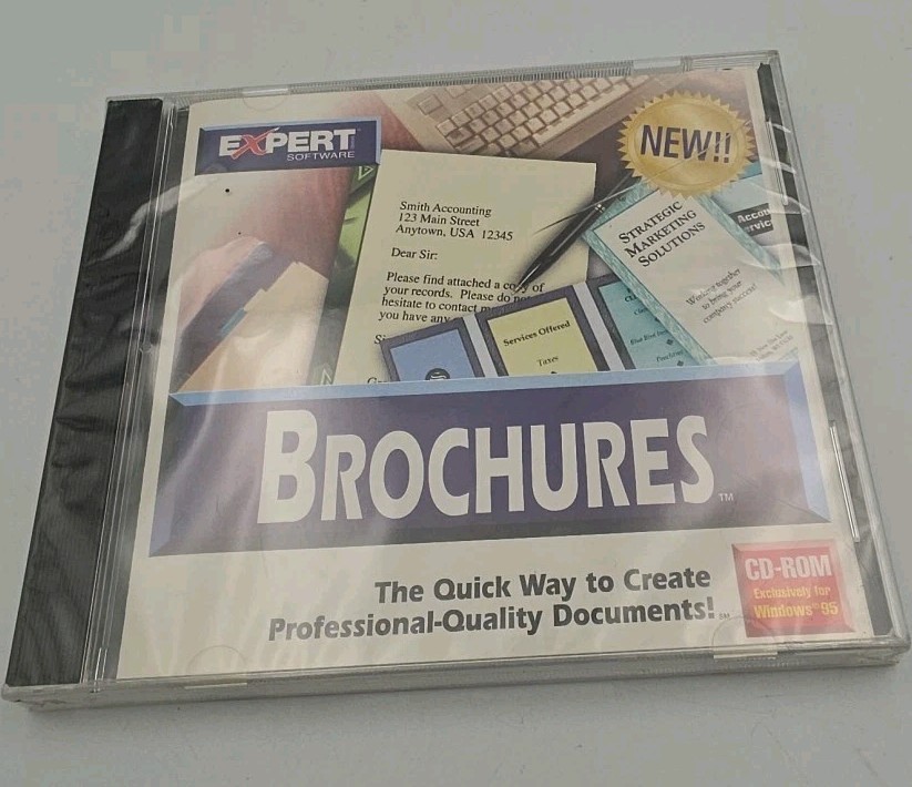 Expert Software BROCHURES 1997 PC Brochure Designer Software
