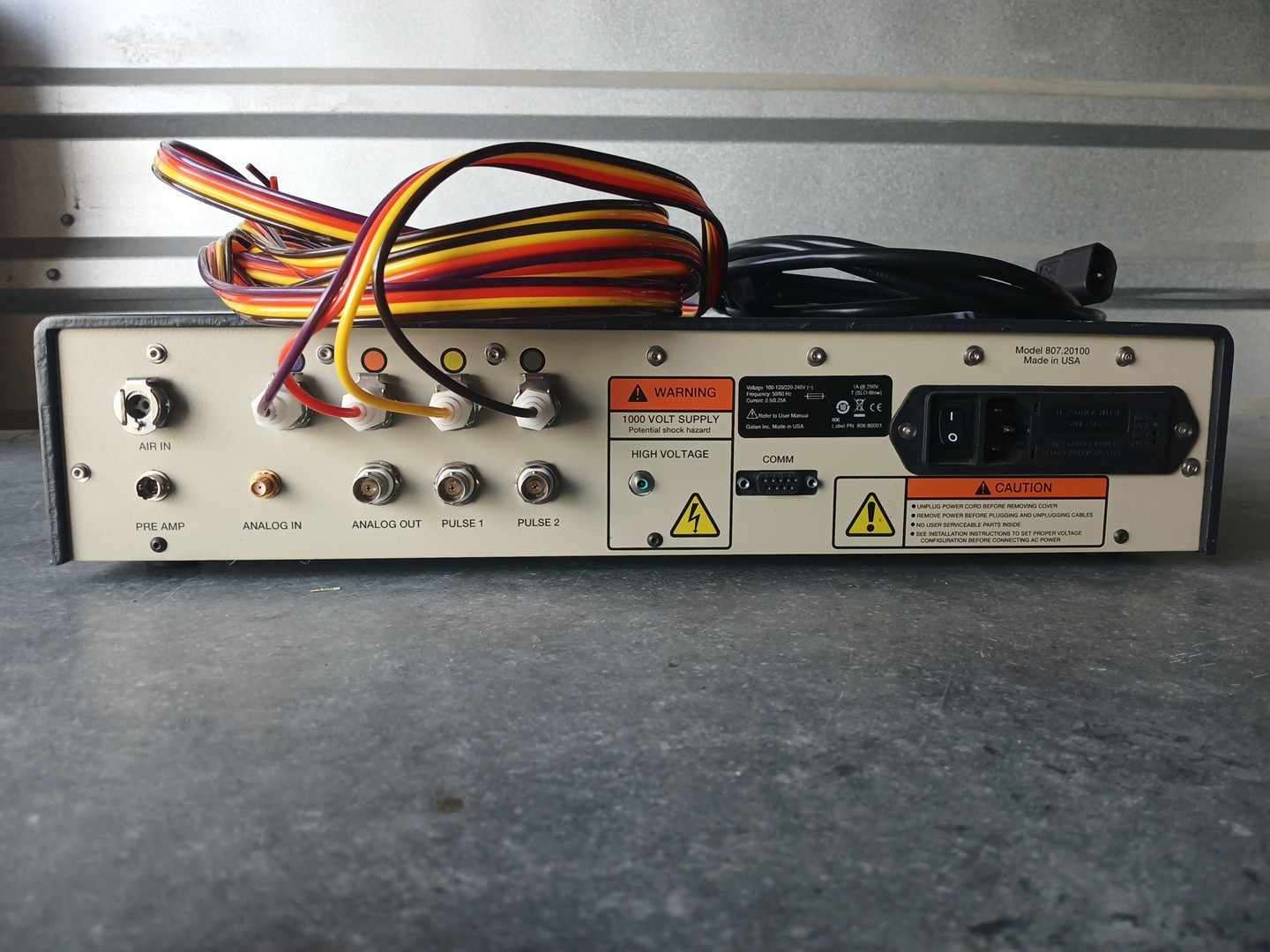 GATAN Universal Detector Controller Model 807.20100