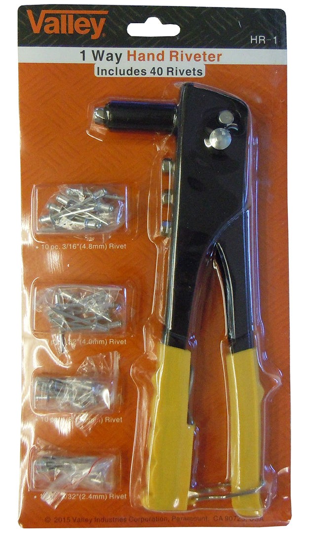 Hand Riveter with 40 Rivets 1 way 90 Degree