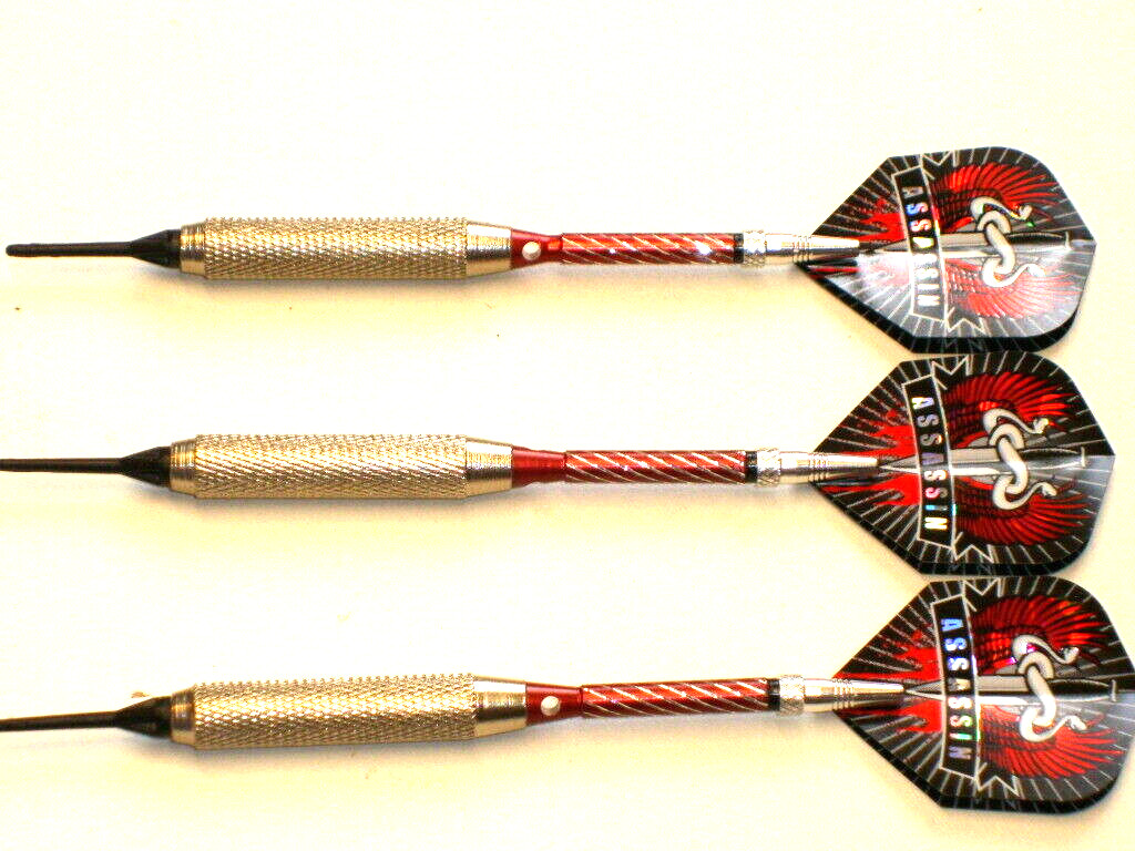 Soft Tip Darts New, 18 Gram Plated, Aluminum Spinning Shafts #3161