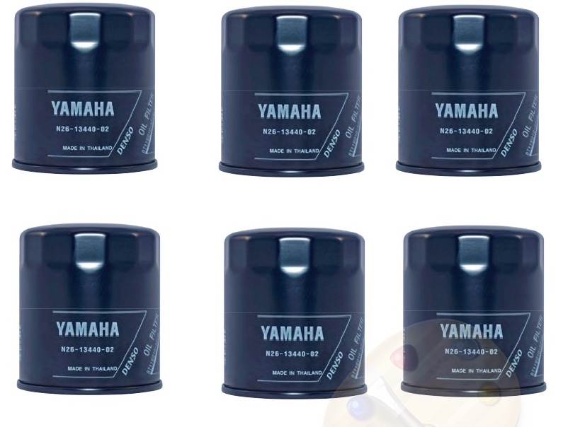 YAMAHA OEM Outboard Oil Filter 6-PACK F225C F250C F300C 4.2L N26-13440-02-00