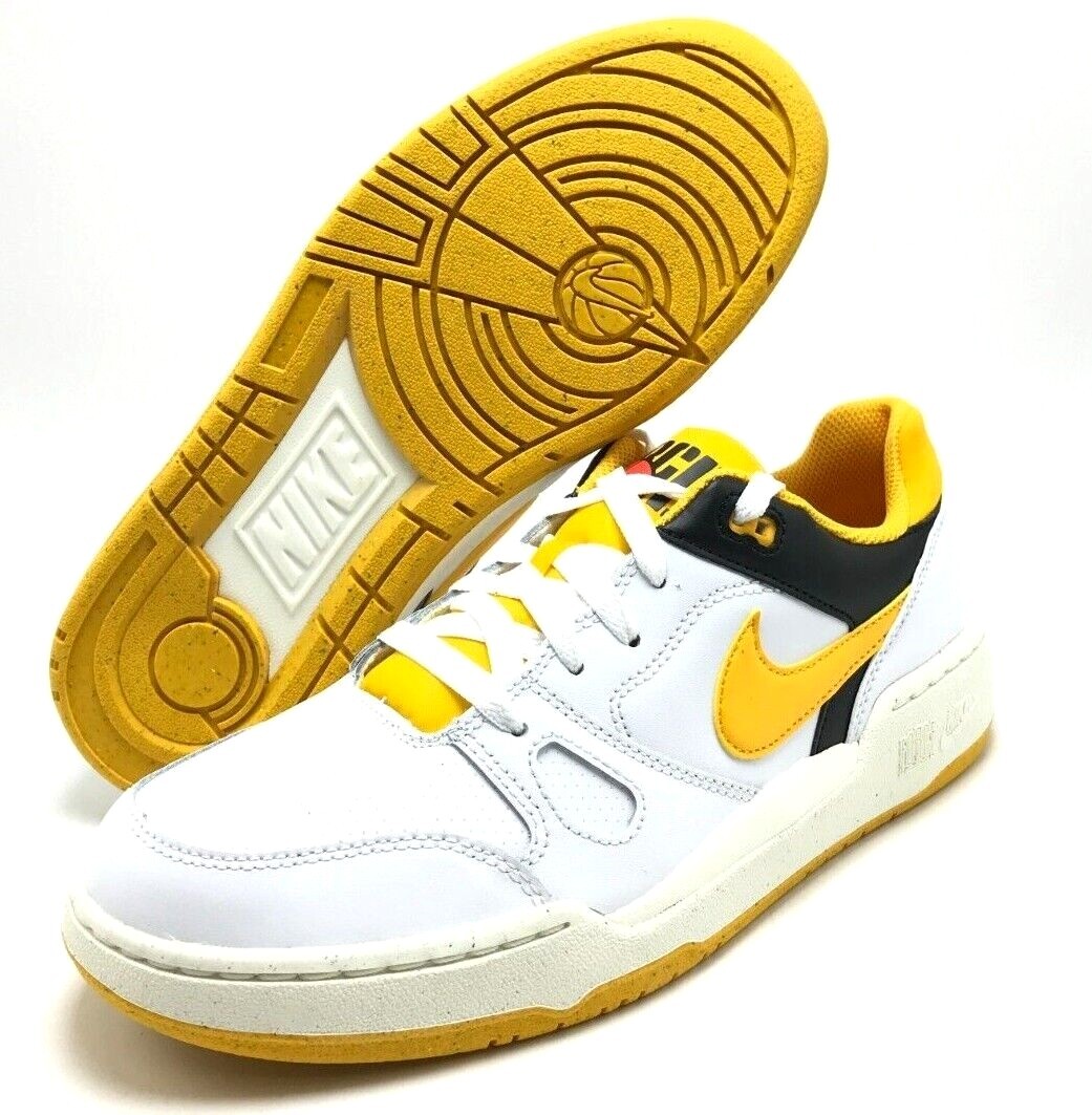 *NEW* MEN Nike Full Force Low Sneakers White/Gold (FB1362 103), Sz 8.0 - 13.0 👍