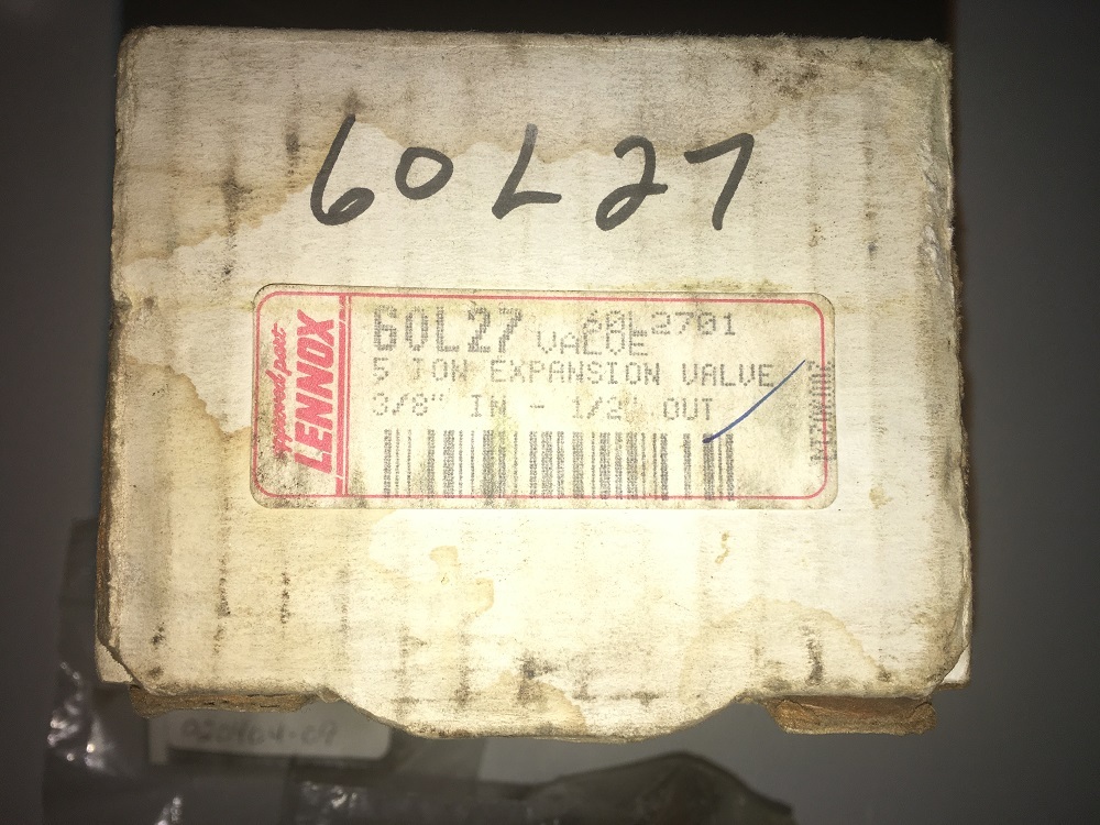 Lennox 60L27 5-Ton Expansion Valve 3/8" IN-1/2" OUT 60L2701 w/Free Shipping