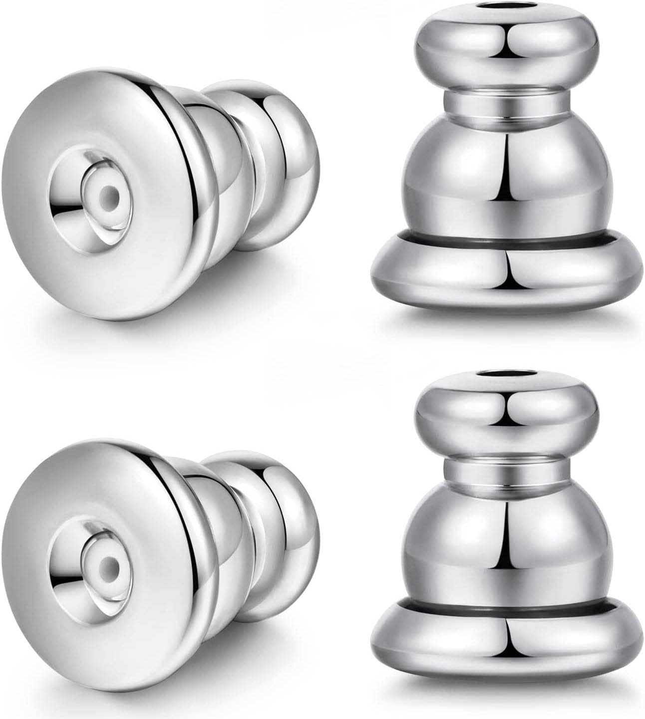 Earring Backs for Studs,18K Gold Bullet Earring Backs Replacements for Studs/...