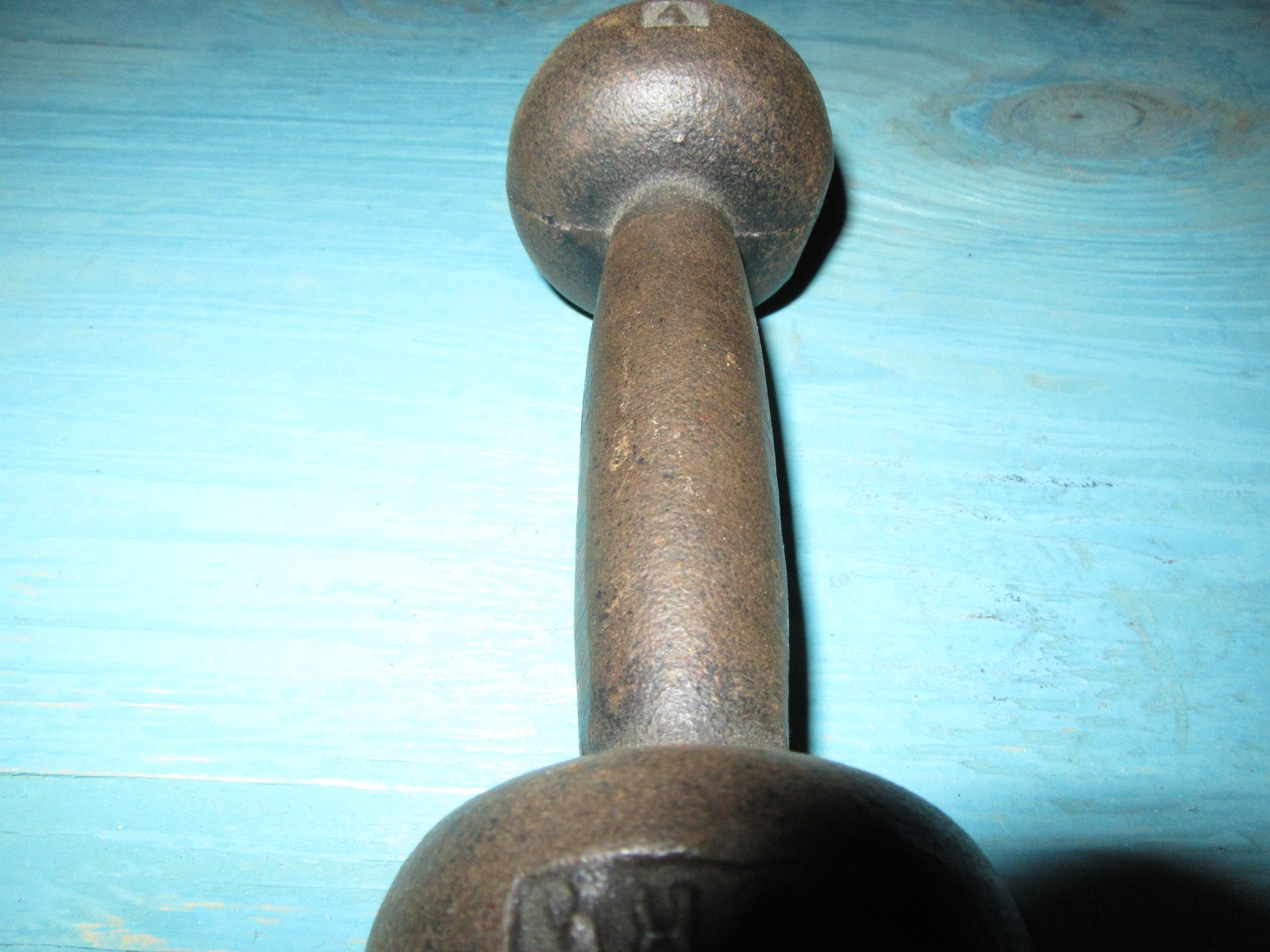 Vintage YORK 4 Pound Bun Dumbbell Single