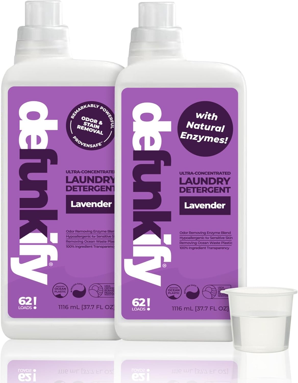 Laundry Deternt, 124 Load. 'Lavender' ential Oil Liquid Laundry