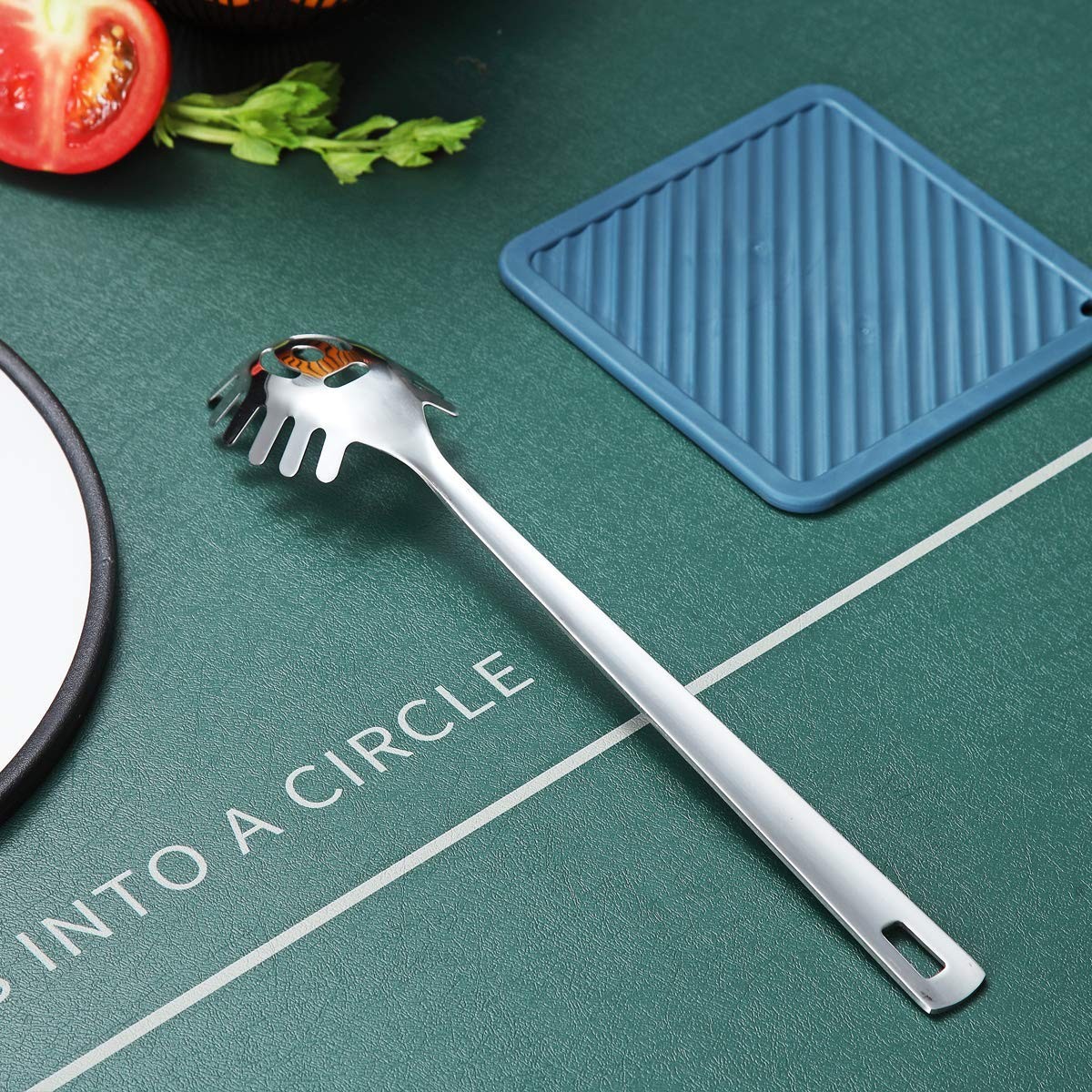 Stainless Steel Spaghetti Spoon Pasta Server Noodle Fork for Kitchen