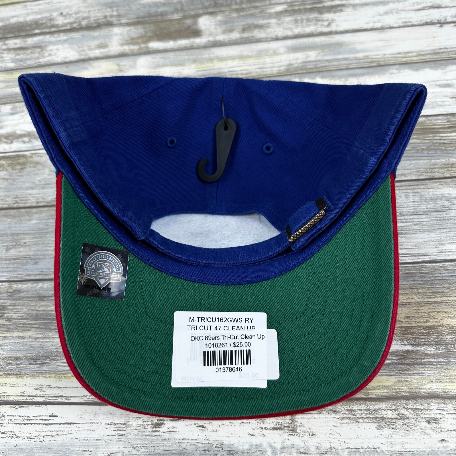OKC 89ers Abner 47 Clean Up Mens Strapback Hat Comets Dodgers MiLB Throwback