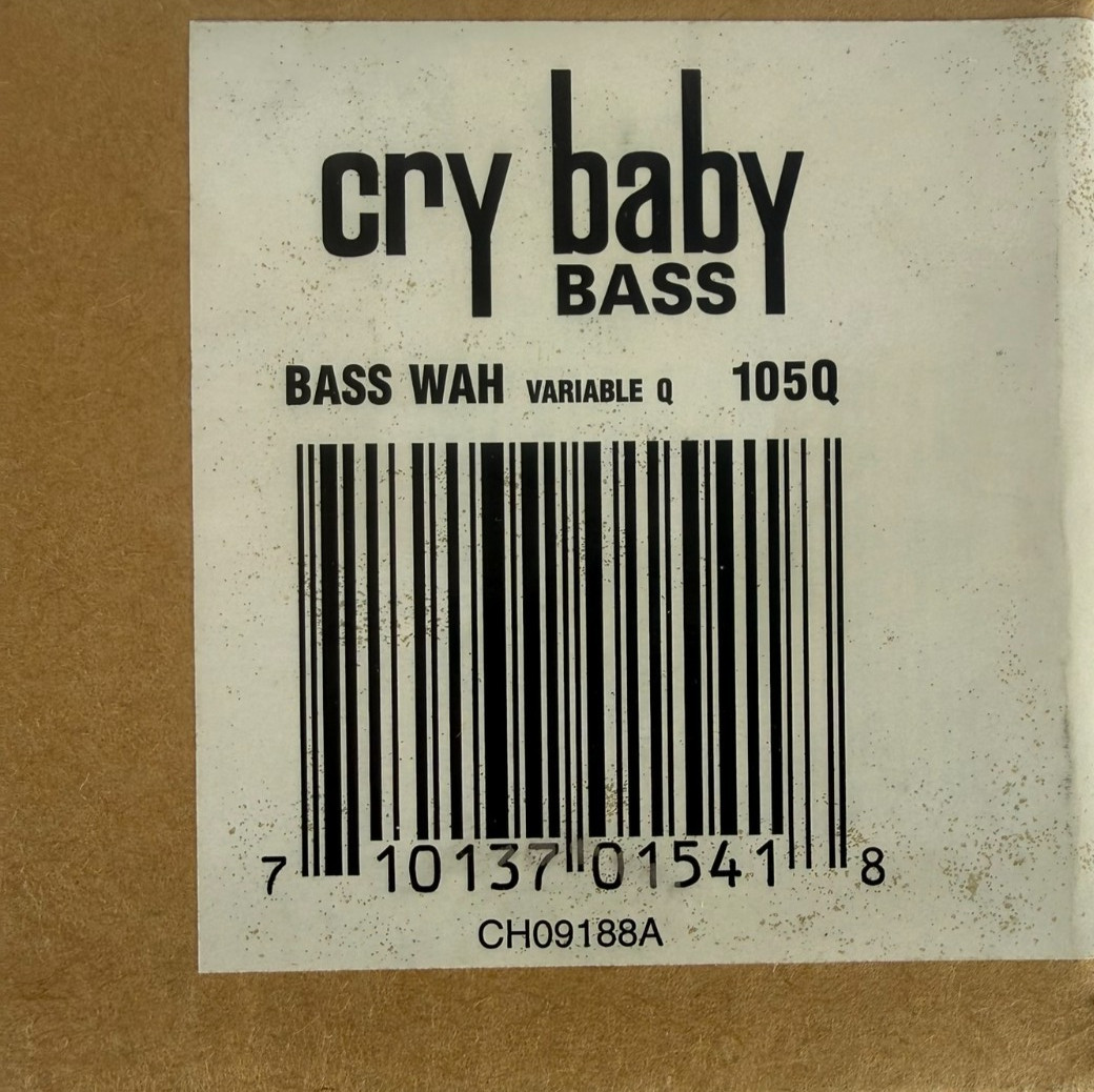 Dunlop CRY BABY BASS 105Q Wah Pedal White New Open Box