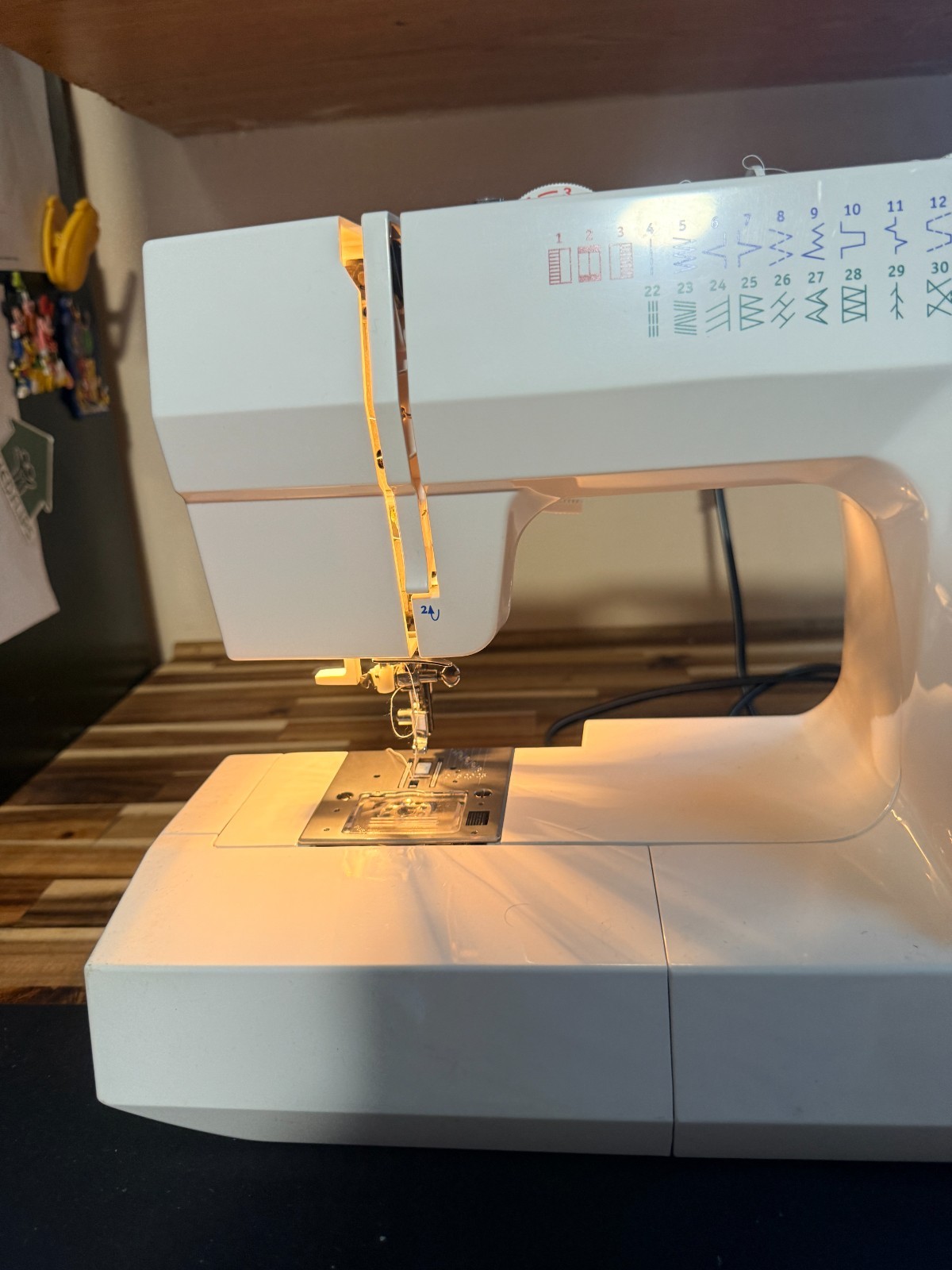 White Model 2037 Sewing Machine with Accessories – Tested & Working
