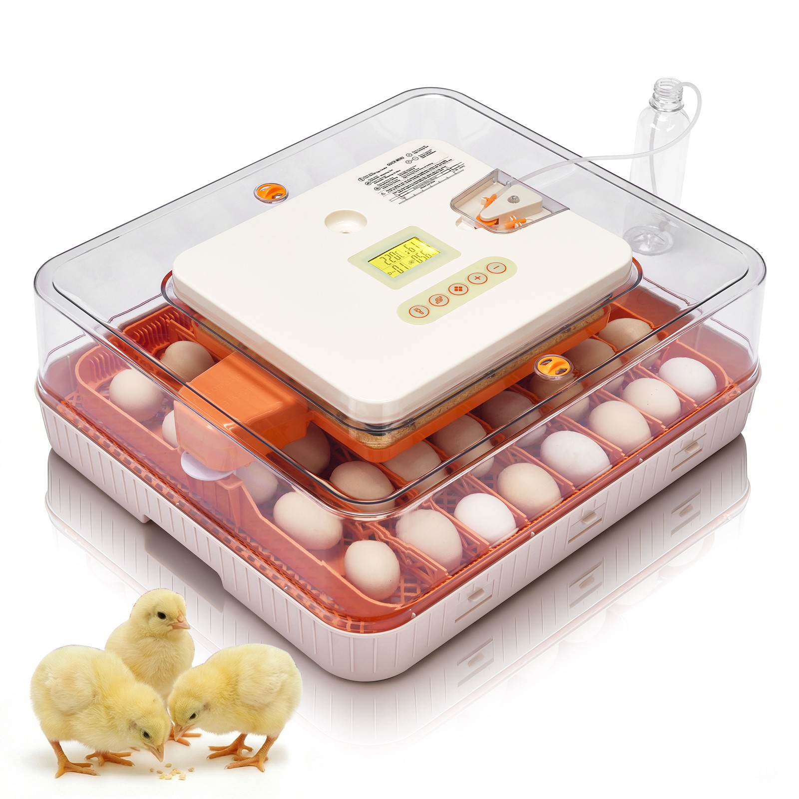 56 Egg Incubators for Hatching Eggs w/ Automatic Turning Temp & Humidity Control