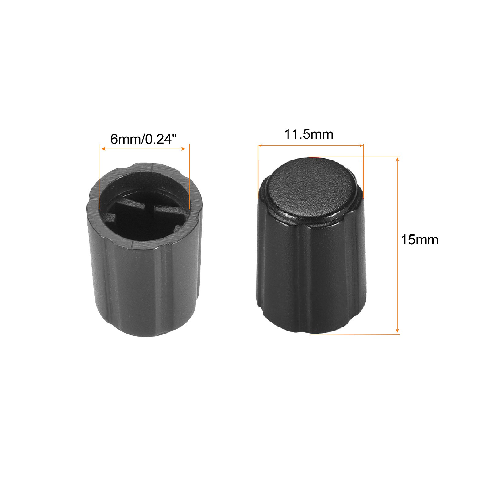 Potentiometer Control Knob Insert Shaft Switch Knobs, [for Audio Device]