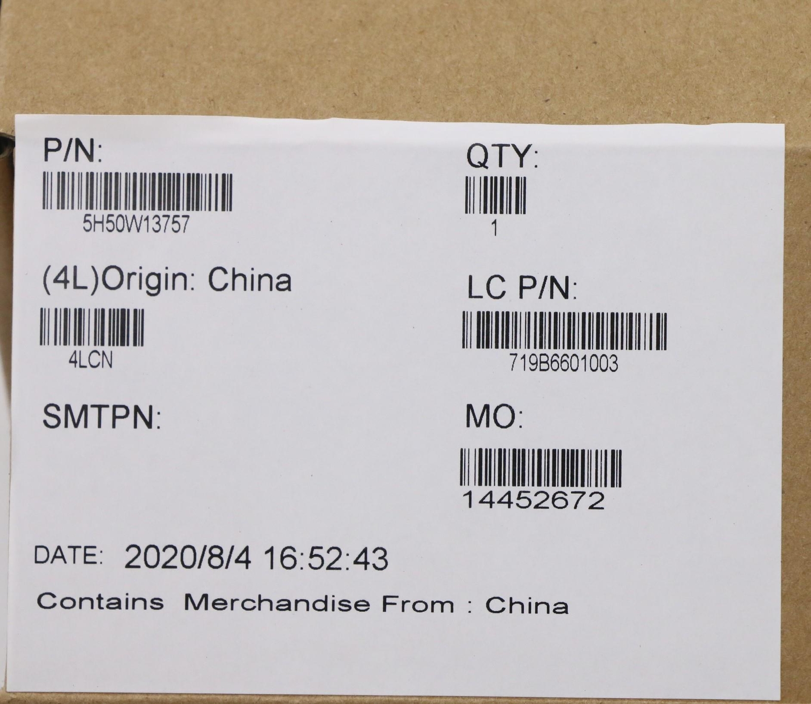5H50W13757 FRU Hinge Kits FHD