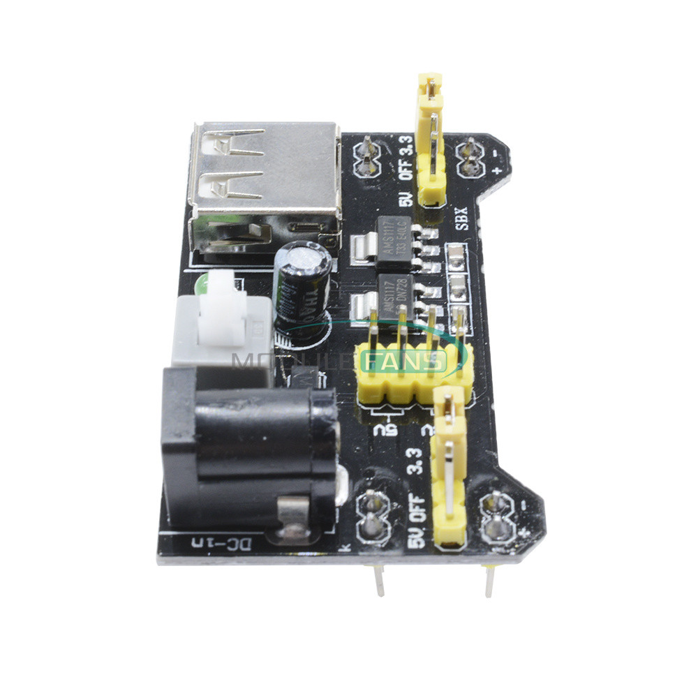 5PCS MB102 Breadboard Power Supply Module For Solderless Bread 3.3V/5V