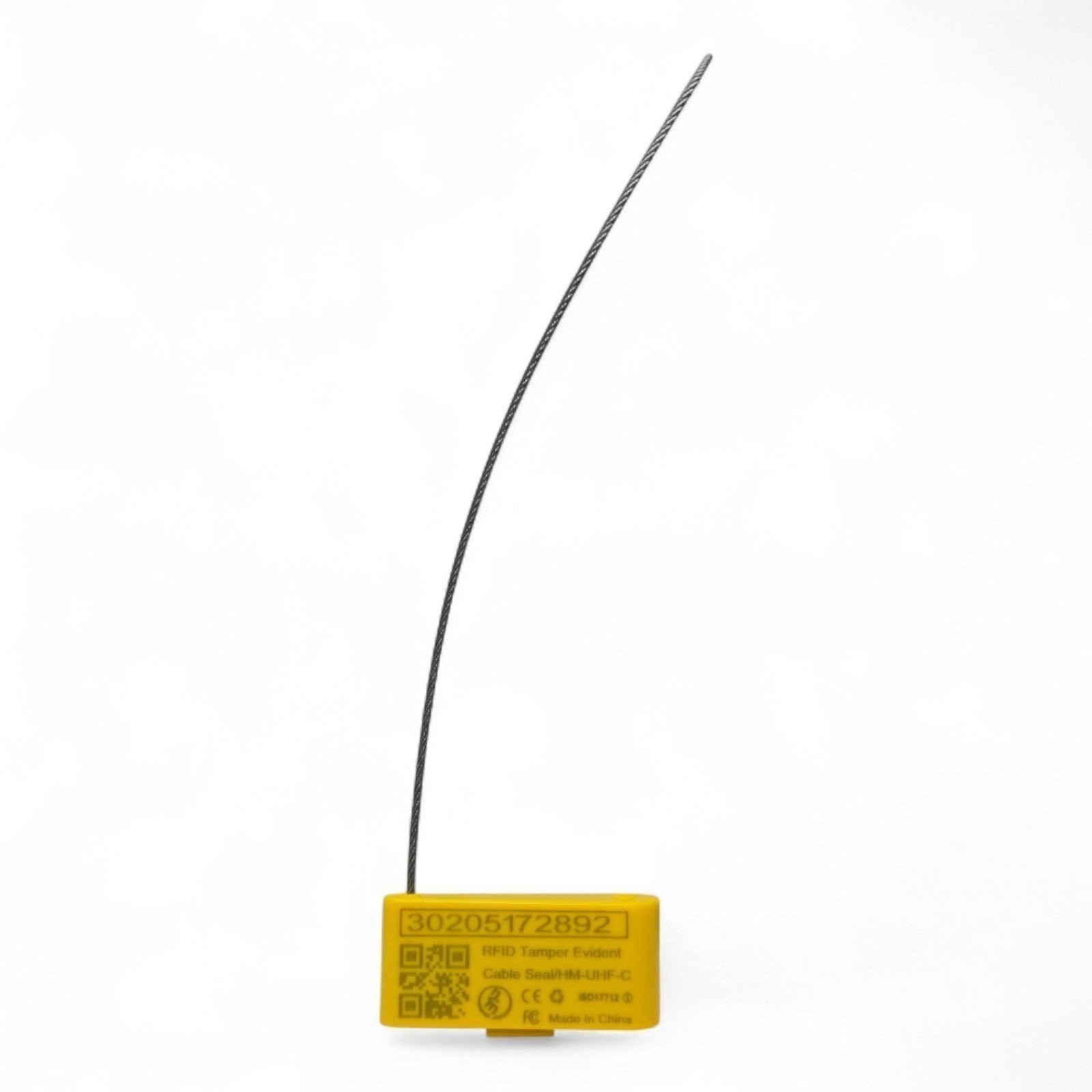 50pcs Yellow RFID Tamper Evident Cable Seals – HM-UHF-C, ISO17712 Compliant