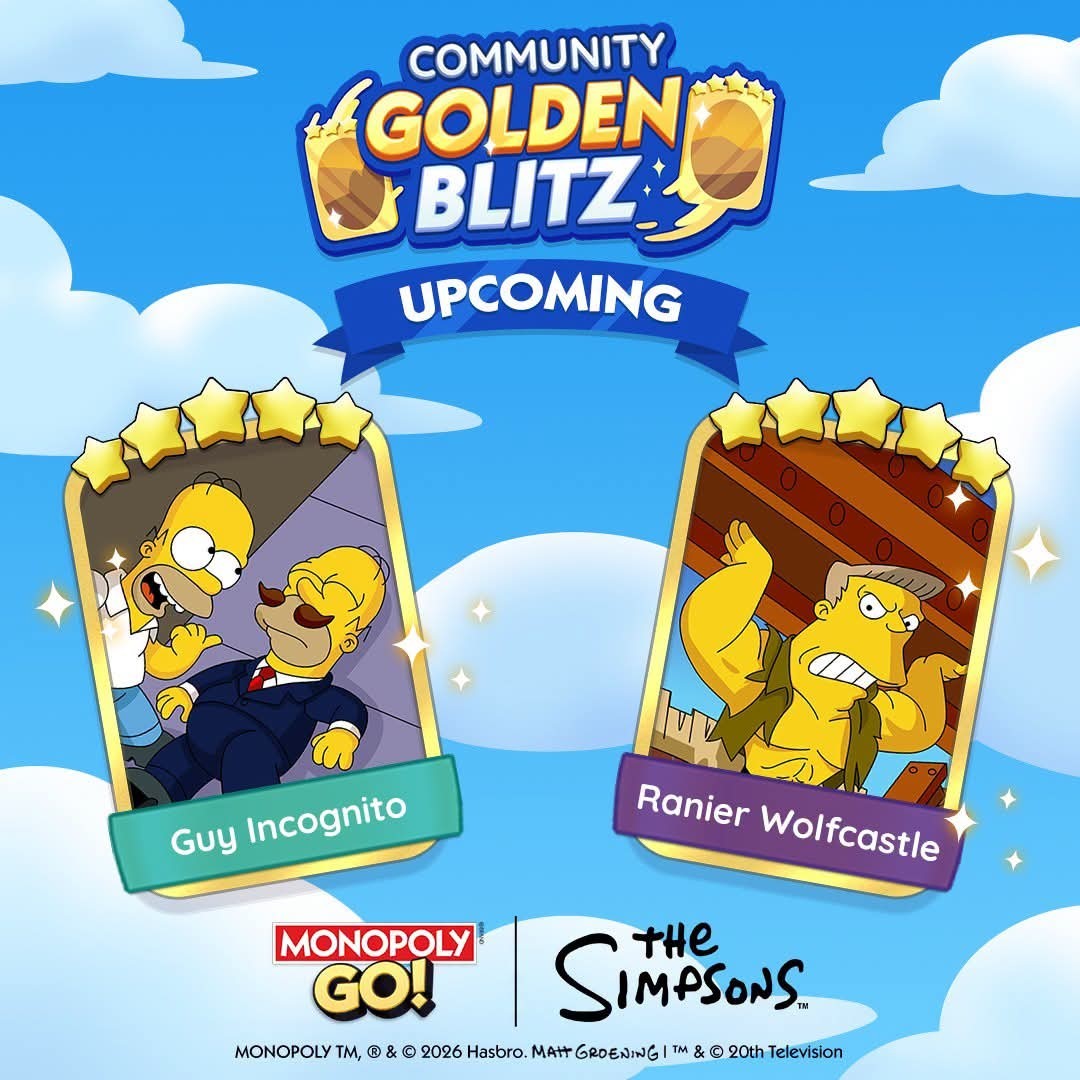 1 X Golden Blitz  Guy Incognito Mono_poly Go STICKERS ) Available