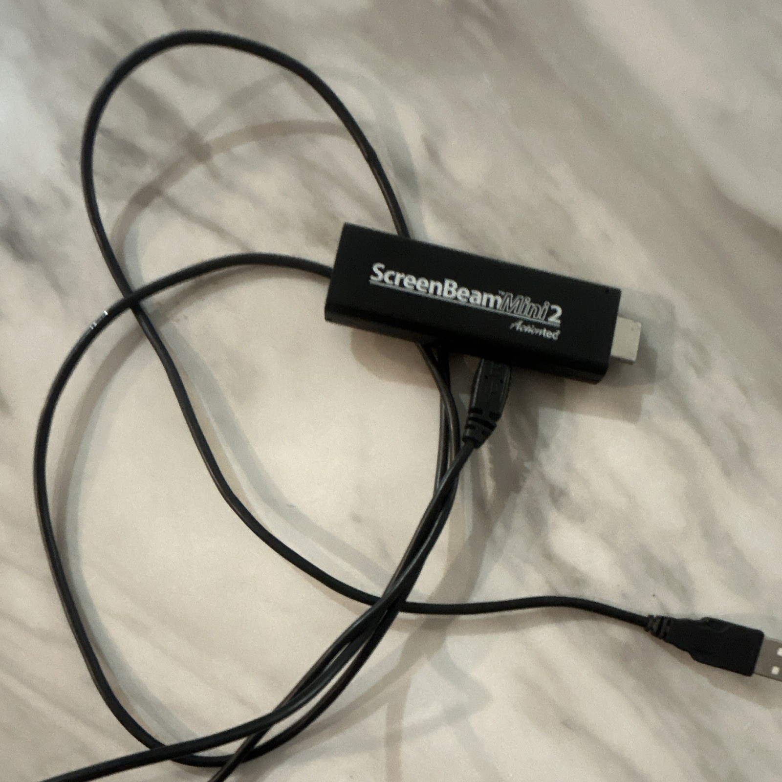 ScreenBeam Mini 2 Wireless Display HDMI Dongle w/ USB Power Cable, Black