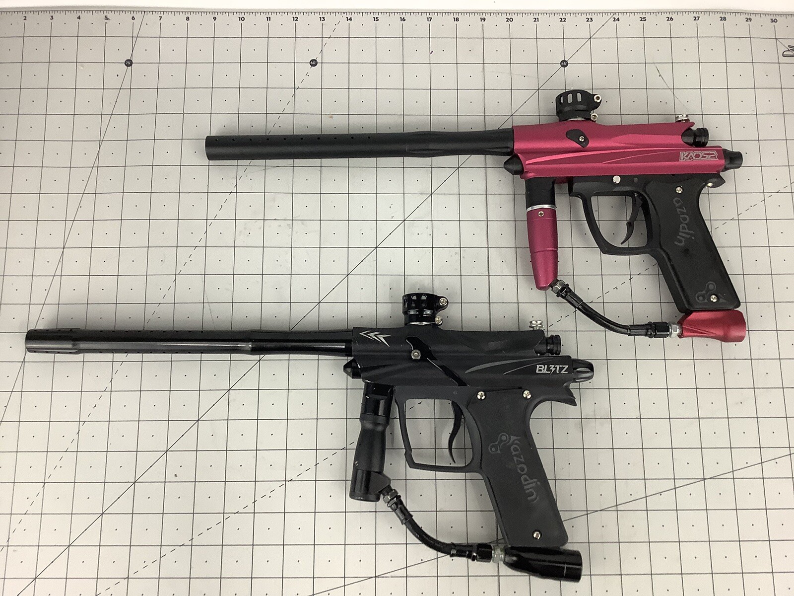 Azodin Blitz 3 And Kaos 2 paintball markers