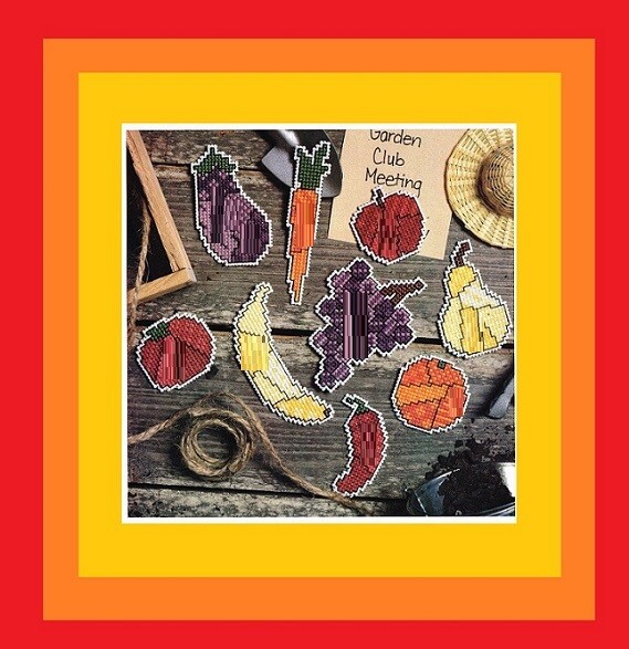 CREATE-A-MAGNET CROSS STITCH PATTERN  ONLY  -  TL   AUV