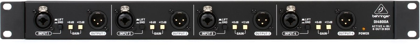 Behringer DI4800A Professional 4 Channel Active DI-Box