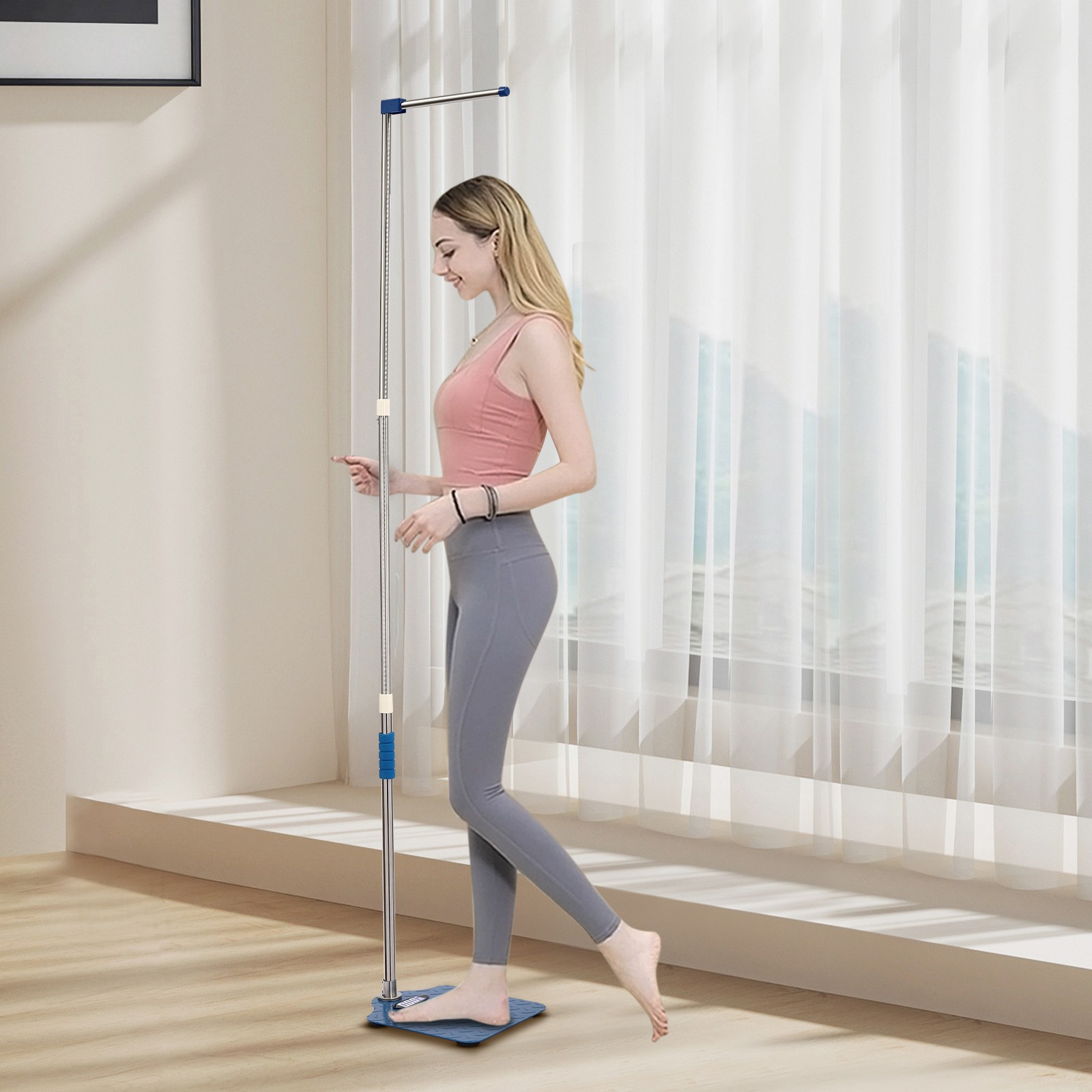 Digital Weight Scale Platform and Height Rod Physician Scale 0.7-1.9m LCD Screen