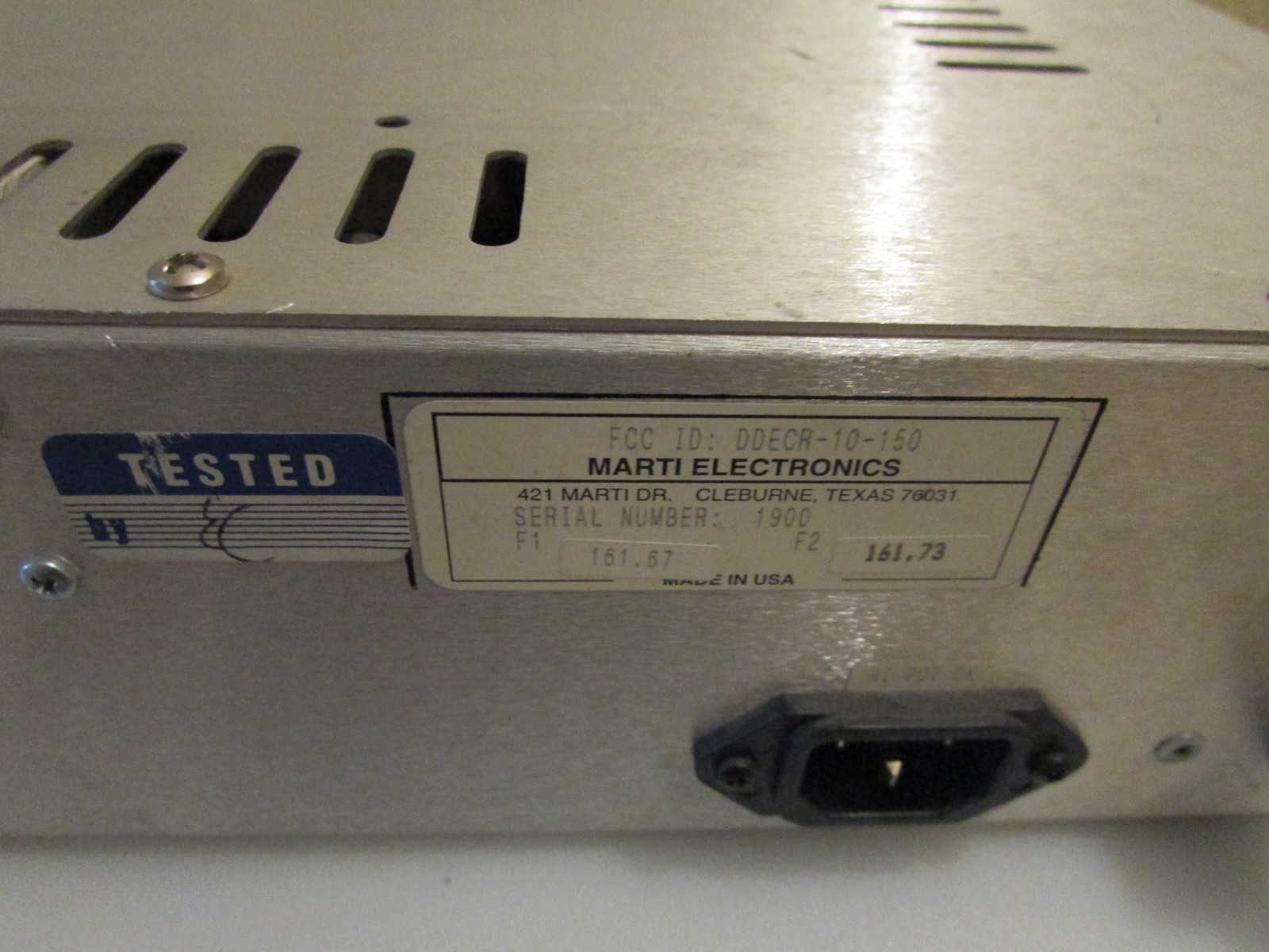 Marti Electronics Model CR-10 RPU Broadcast Remote Pickup Receiver