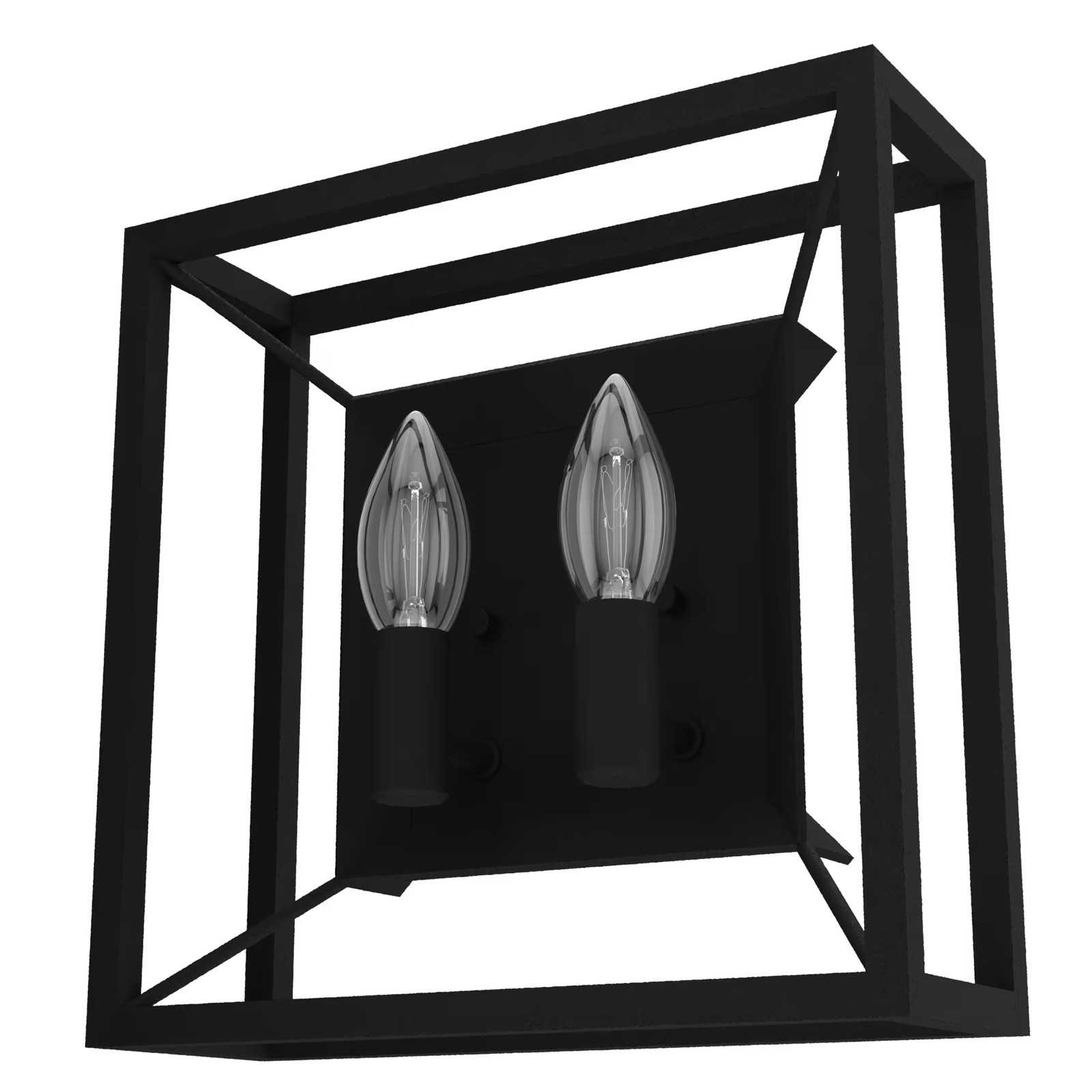 Natural Black Iron Two Light Wall Sconce from the Doherty Collection