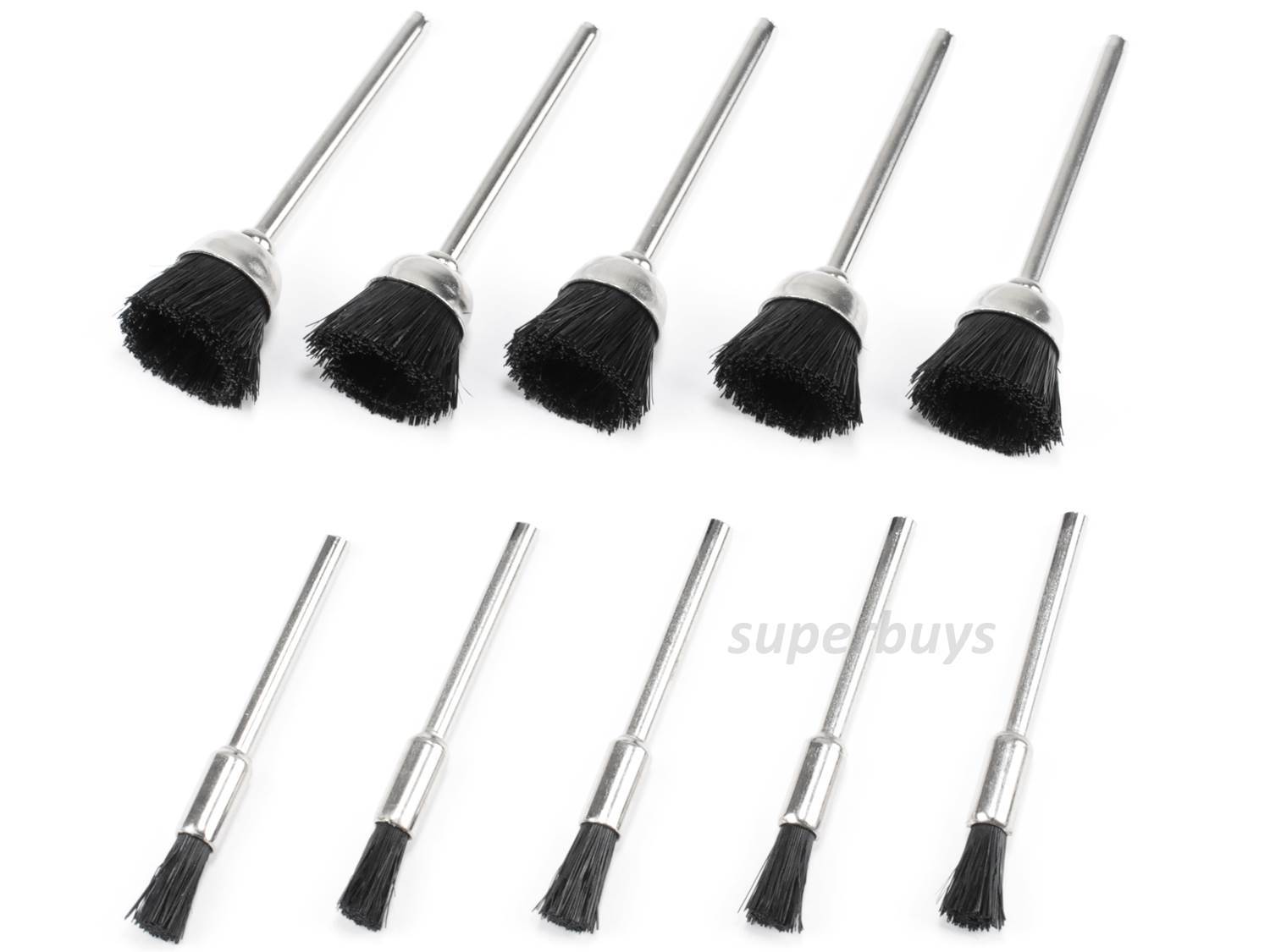 10pcs Nylon Wire Wheel Brush Buffing For Rotary Die Grinder Polishing Drill Tool