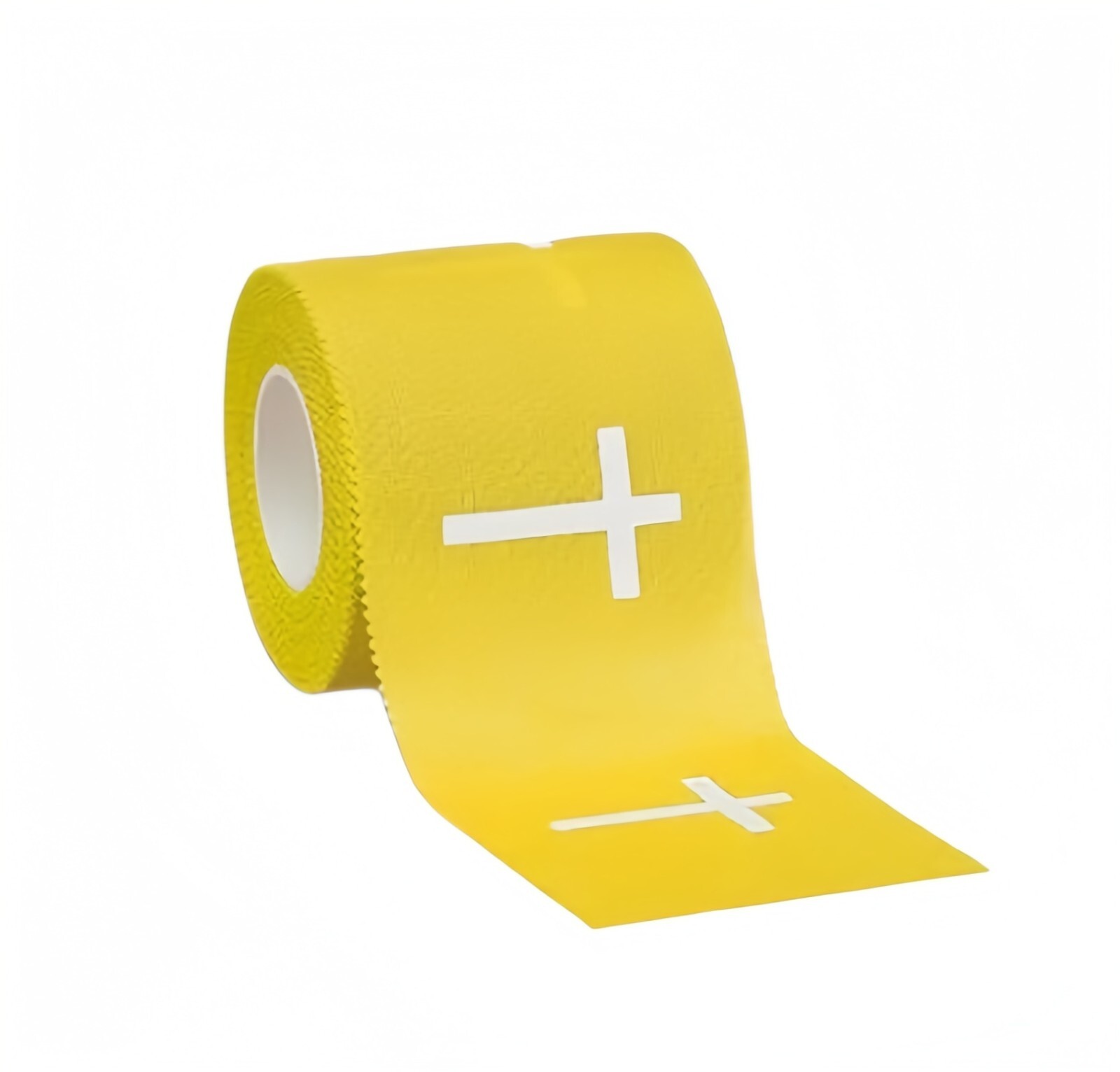 (Yellow) Christian Sports Tape Colored Sports Tape with Cross Cotton Wristband