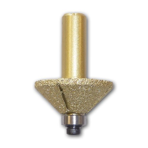 1/2-Inch E13 Bevel Brazed Router Bit 1/2-Inch Shank Bearing granite glass marble