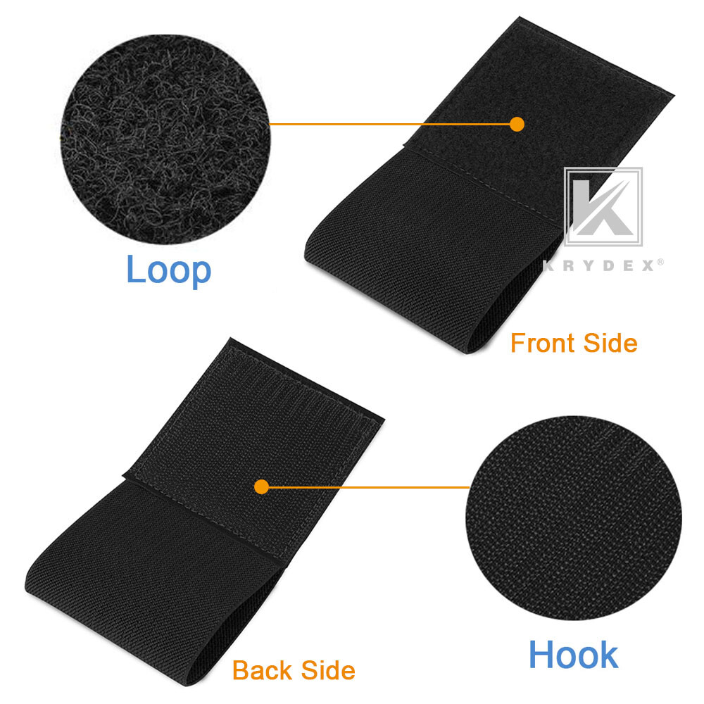 KRYDEX Elastic Holder Strap for Tourniquet Fastener Tool Hook & Loop Black